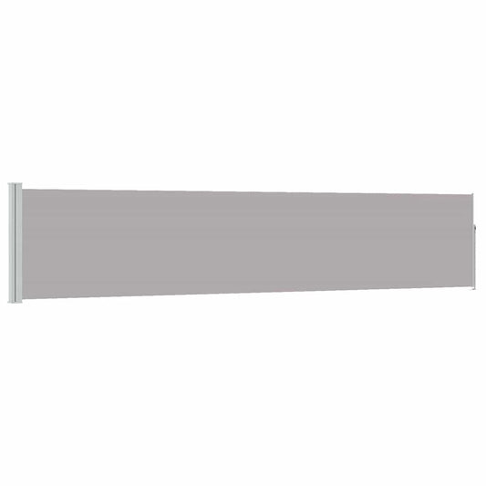 vidaXL Patio Retractable Side Awning 100x500 cm Grey