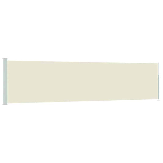 vidaXL Patio Retractable Side Awning 117x514 cm Cream