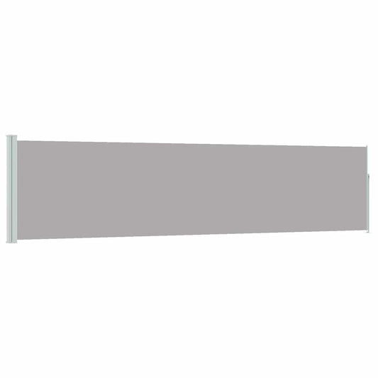 vidaXL Patio Retractable Side Awning 117x514 cm Grey