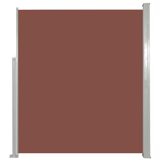 vidaXL Patio Retractable Side Awning 120x500 cm Brown