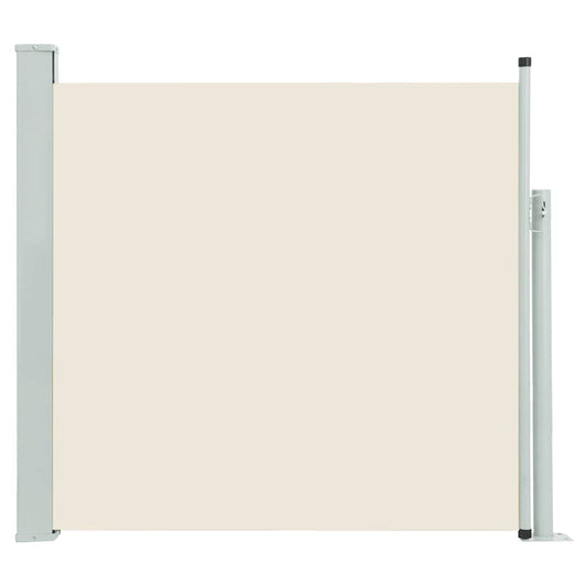 vidaXL Patio Retractable Side Awning 140x500 cm Cream