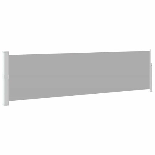 vidaXL Patio Retractable Side Awning 140x514 cm Grey