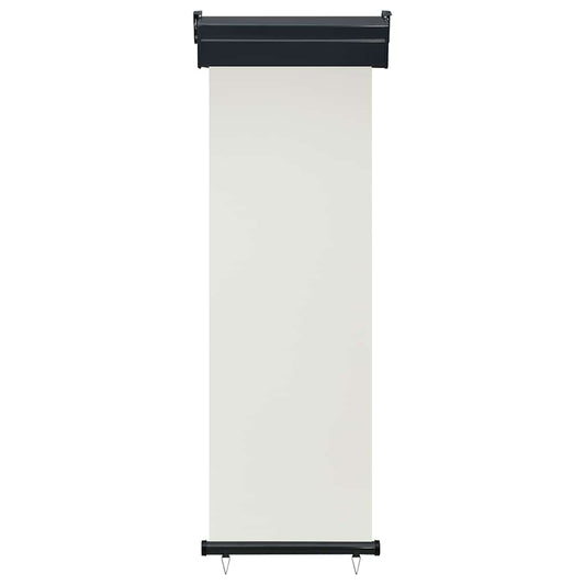 vidaXL Balcony Vertical Awning | Cream | Polyester, Aluminium, Steel | 65x250 cm