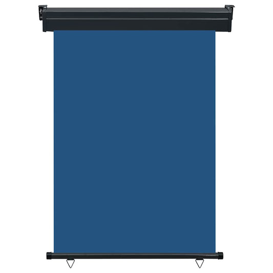 vidaXL Balcony Side Awning | Blue | Steel, aluminium, fabric (100% polyester)