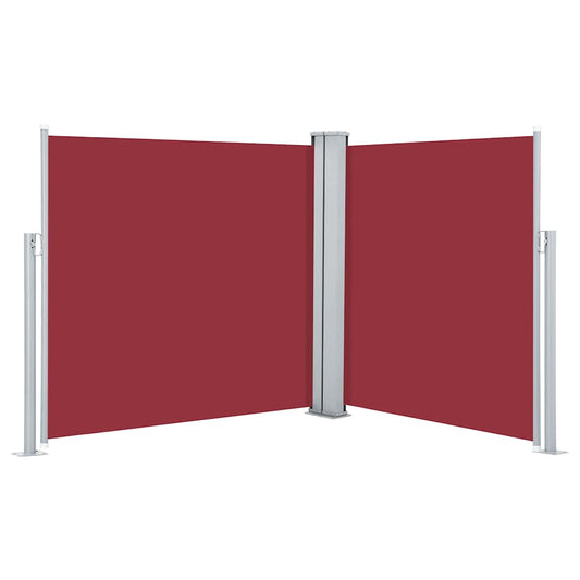 vidaXL Side Awning | Red | Polyester with PU coating | 100 x 600 cm