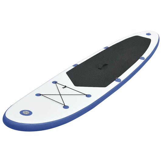 vidaXL Stand Up Paddle Board Set SUP Surfboard Inflatable Blue&White