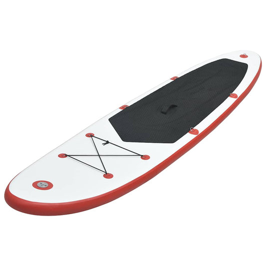 vidaXL Stand Up Paddle Board Set SUP Surfboard Inflatable Red&White