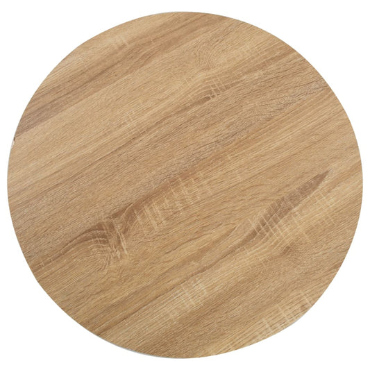 286420 vidaXL Bistro Table Light Brown 60 cm MDF