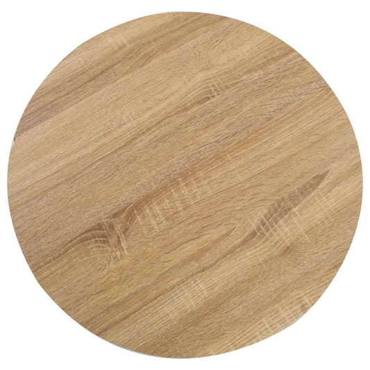 286421 vidaXL Bistro Table Light Brown 60 cm MDF