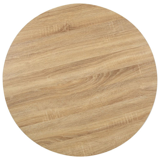286423 vidaXL Bistro Table Light Brown 80 cm MDF