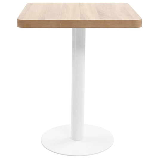 286429 vidaXL Bistro Table Light Brown 60x60 cm MDF