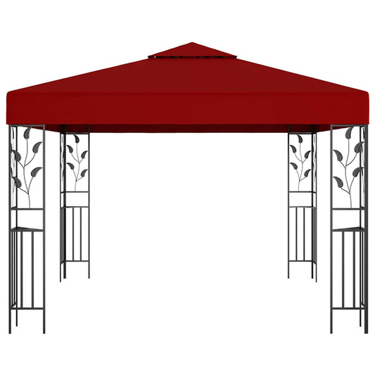 47947 vidaXL Gazebo 3x3 m Wine Red