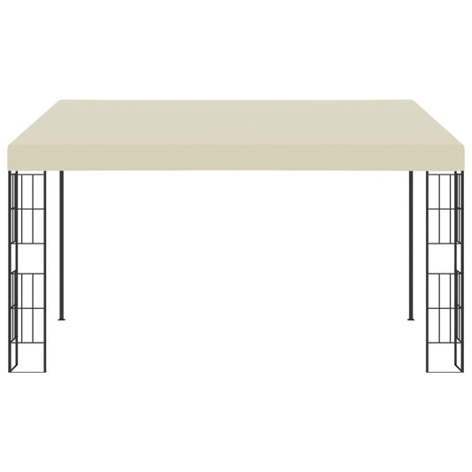 vidaXL Wall-mounted Gazebo 3x4 m Cream Fabric