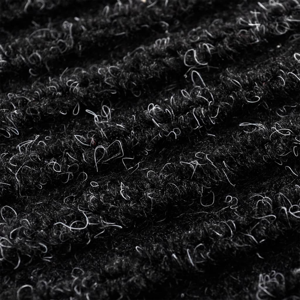 vidaXL Door Mat Black 117x220 cm PVC