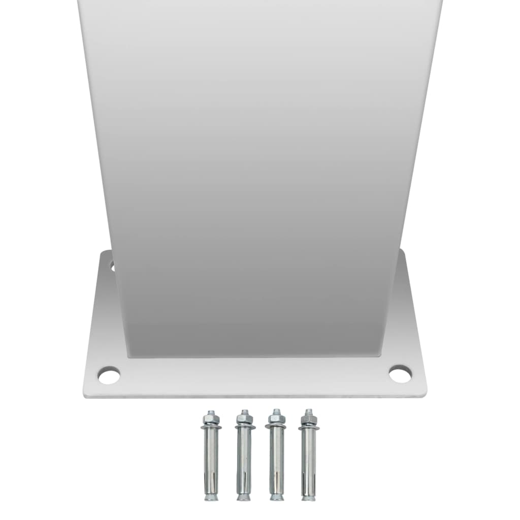 vidaXL Outdoor Shower Stainless Steel Curved