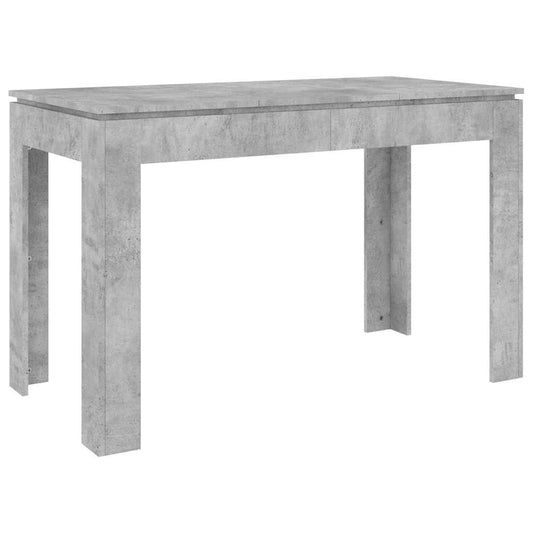 800760 vidaXL Dining Table Concrete Grey 120x60x76 cm Engineered Wood