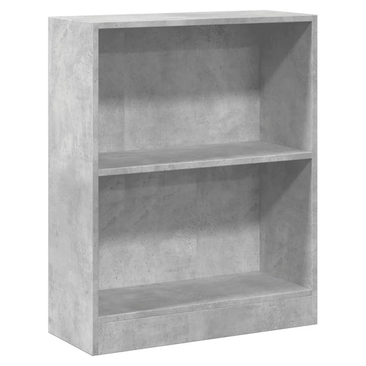 800859 vidaXL Bookshelf Concrete Grey 60x24x76 cm Engineered Wood