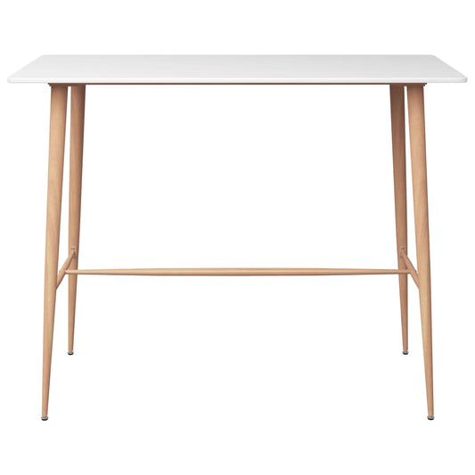 248145 vidaXL Bar Table White 120x60x105 cm