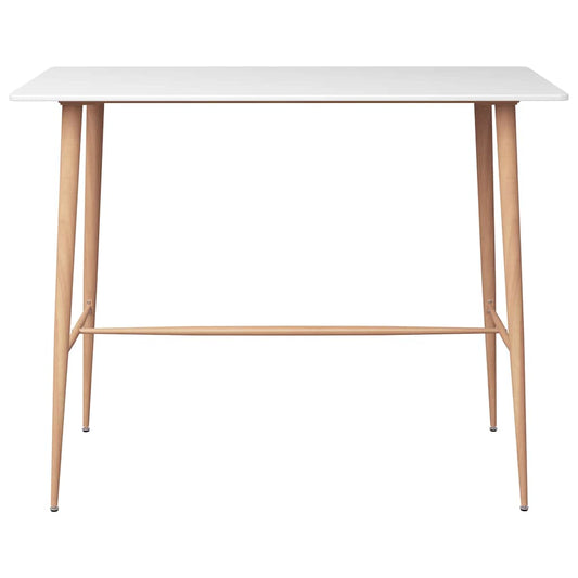 248145 vidaXL Bar Table White 120x60x105 cm
