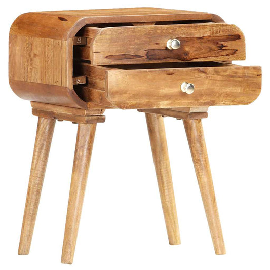 285851 vidaXL Bedside Cabinet 43x30x58 cm Solid Mango Wood