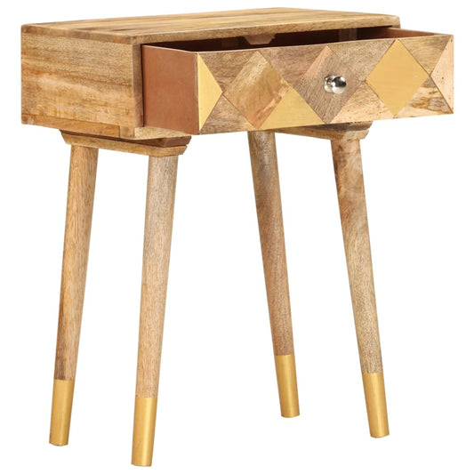 vidaXL Bedside Cabinet 43x30x58 cm Solid Mango Wood