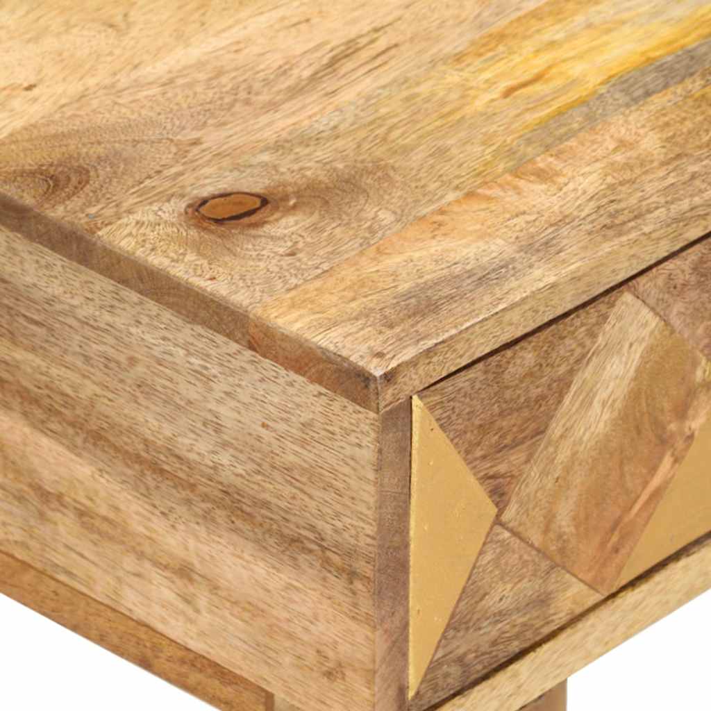 285857 vidaXL Bedside Cabinet 43x30x58 cm Solid Mango Wood