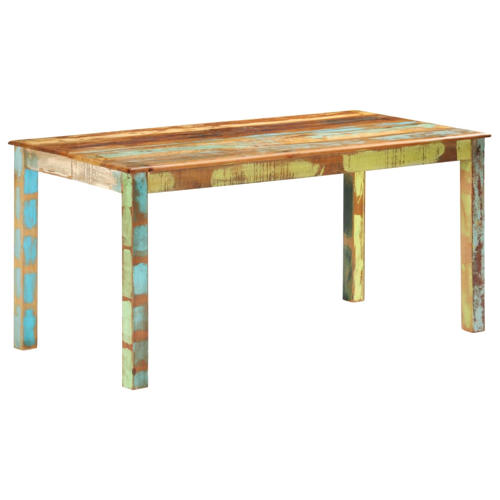 285931 vidaXL Dining Table Solid Reclaimed Wood 160x80x76 cm