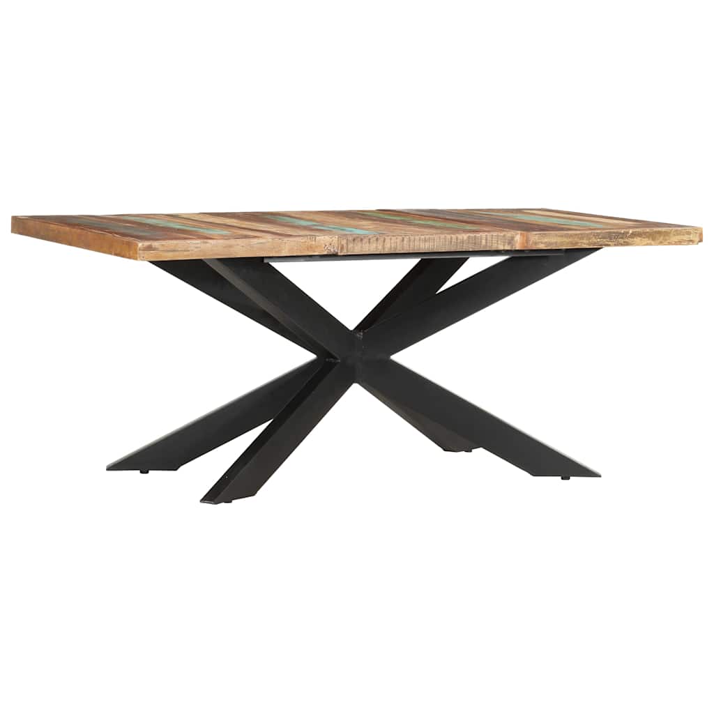285966 vidaXL Dining Table 180x90x76 cm Solid Reclaimed Wood