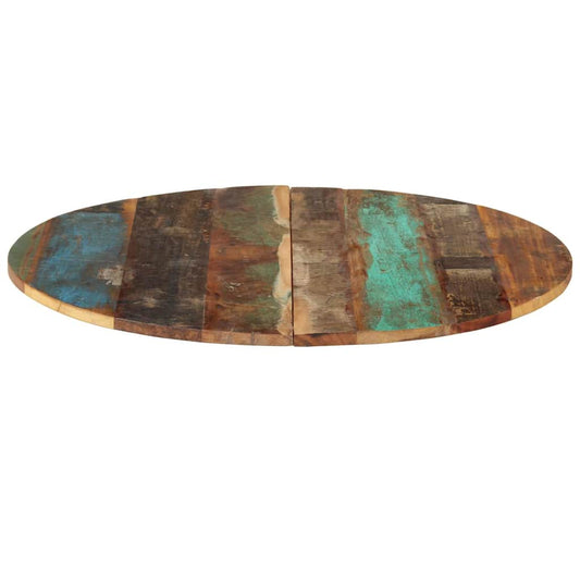 286035 vidaXL Round Table Top 80 cm 15-16 mm Solid Reclaimed Wood