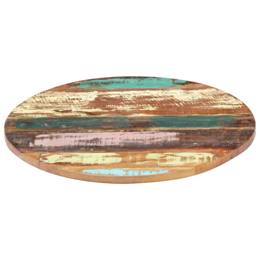 286036 vidaXL Round Table Top 40 cm 25-27 mm Solid Reclaimed Wood