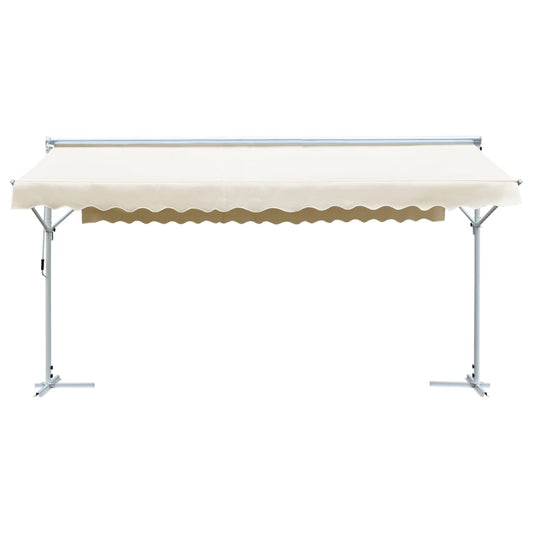 145884 vidaXL Free Standing Awning 600x300 cm Cream