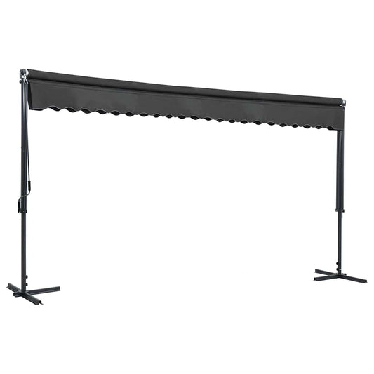 145887 vidaXL Free Standing Awning 500x300 cm Anthracite