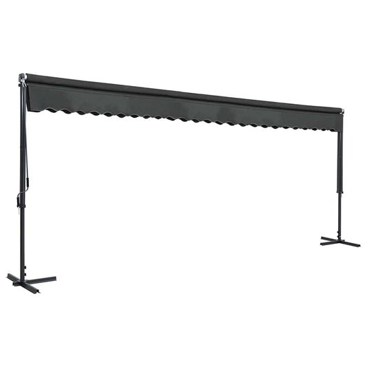 145888 vidaXL Free Standing Awning 600x300 cm Anthracite