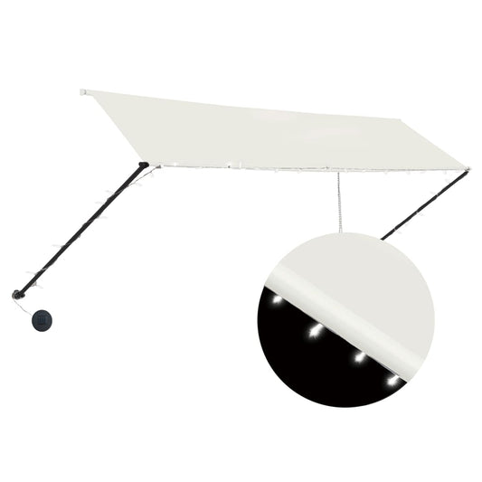 vidaXL Awning | Cream | Steel frame, 100% polyester canopy with PA coating