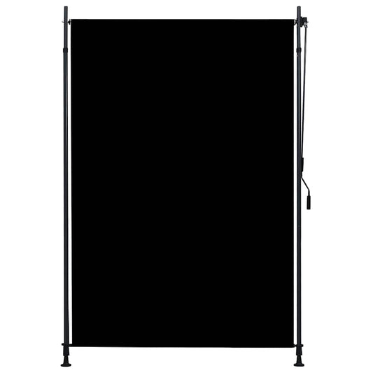 vidaXL Roller Blind | Anthracite | Fabric with PA coating, Steel, Aluminium