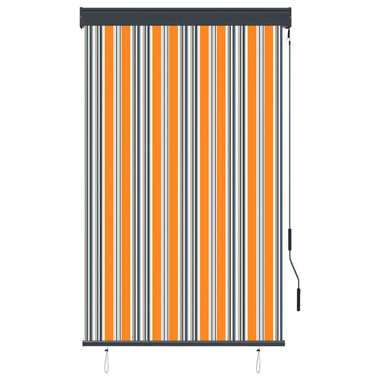 145956 vidaXL Outdoor Roller Blind 100x250 cm Yellow and Blue