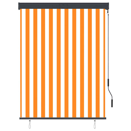 vidaXL Outdoor Roller Blind 120x250 cm White and Orange