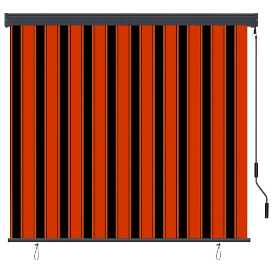 vidaXL Outdoor Roller Blind 160x250 cm Orange and Brown