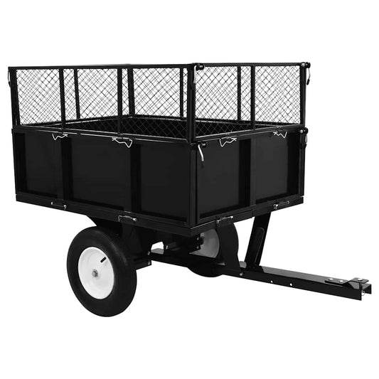 145813 vidaXL Tipping Trailer for Lawn Mower 300 kg Load