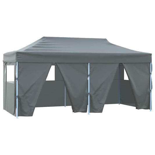 vidaXL Professional Folding Party Tent 4 Sidewalls 3x6 m Anthracite