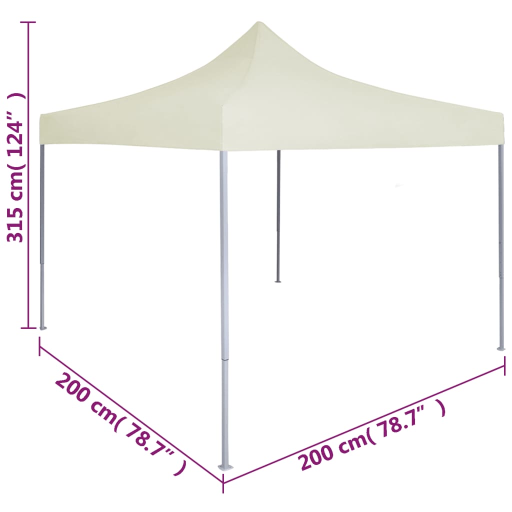 vidaXL Party tents Cream Oxford Fabric
