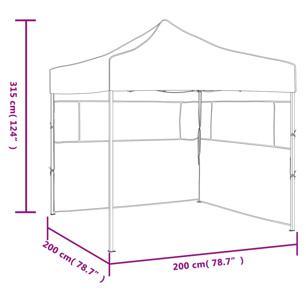 vidaXL Party tents Cream Oxford Fabric
