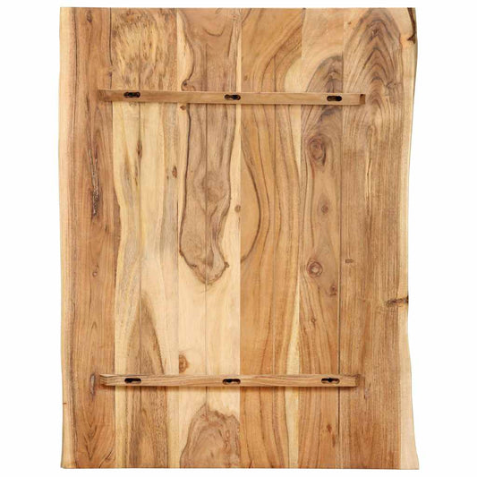 286329 vidaXL Table Top Solid Acacia Wood 80x(50-60)x2,5 cm