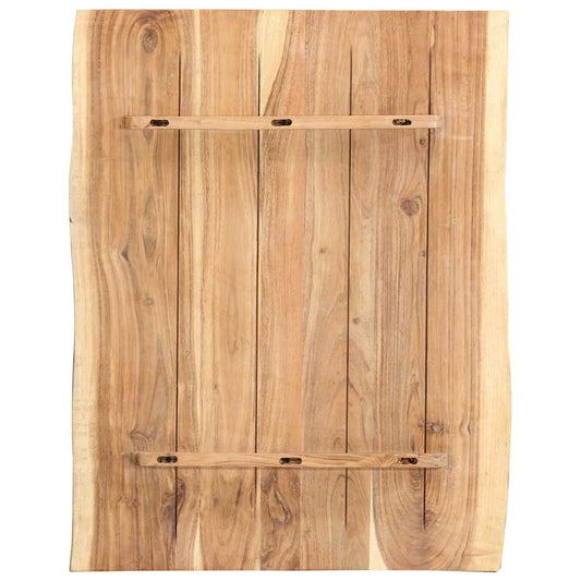 286330 vidaXL Table Top Solid Acacia Wood 80x(50-60)x3,8 cm