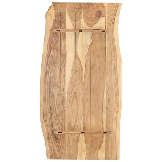 286333 vidaXL Table Top Solid Acacia Wood 118x(50-60)x2,5 cm