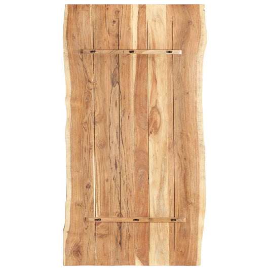 286334 vidaXL Table Top Solid Acacia Wood 118x(50-60)x3,8 cm