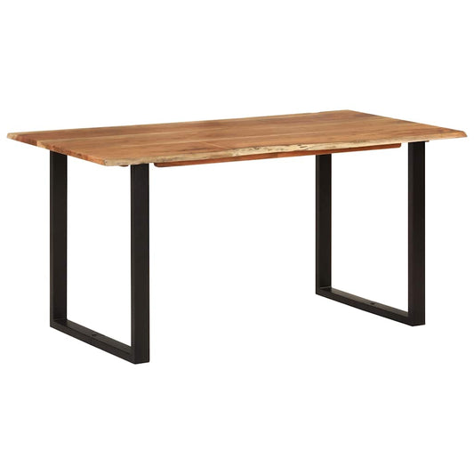 286473 vidaXL Dining Table 154x80x76 cm Solid Acacia Wood