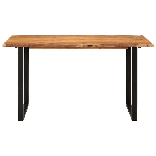 286474 vidaXL Dining Table 140x70x76 cm Solid Acacia Wood