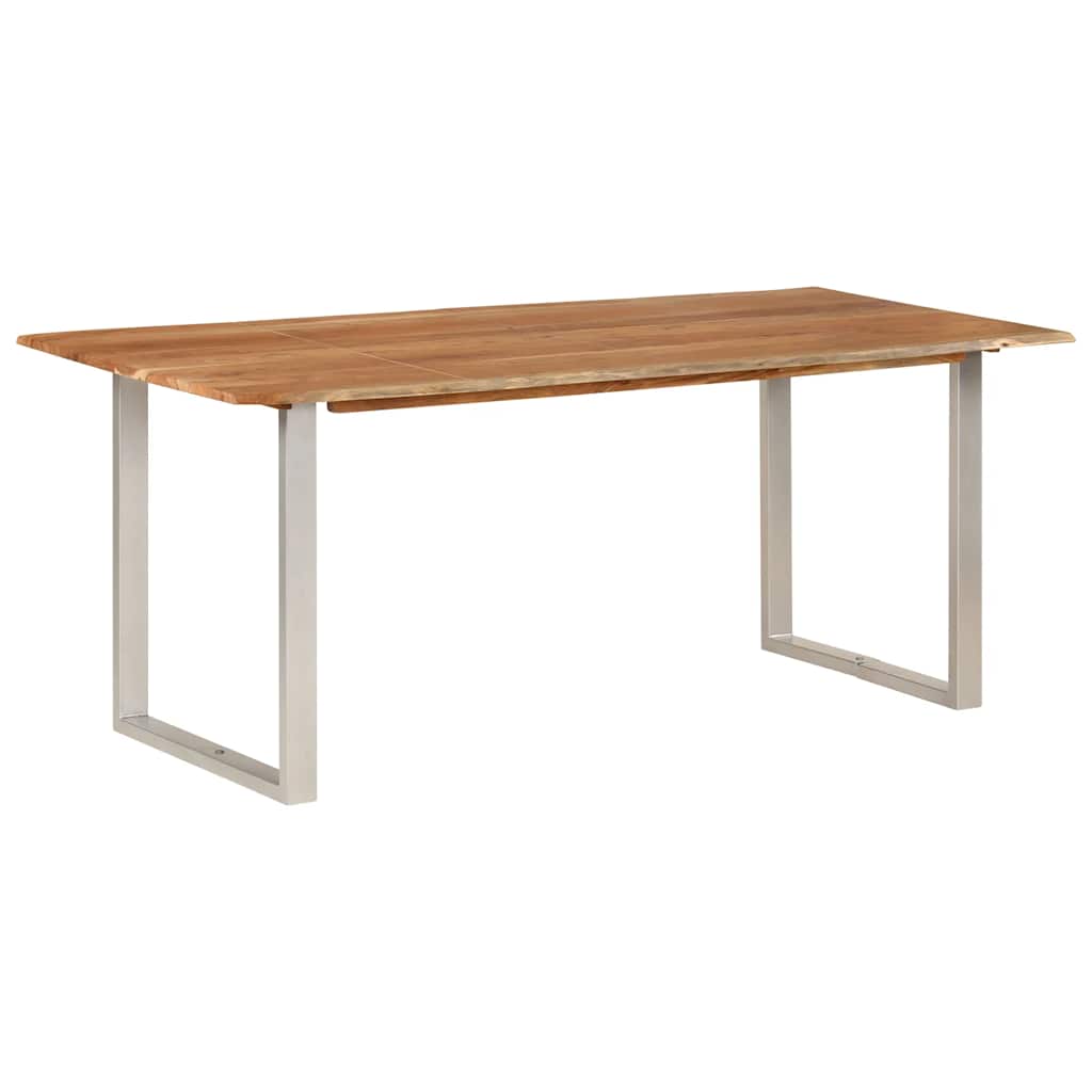 vidaXL Dining Table 180x90x76 cm Solid Acacia Wood