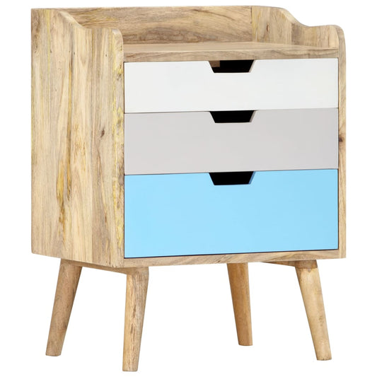 286480 vidaXL Bedside Cabinet 47x35x63 cm Solid Mango Wood